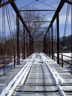 Frozen bridge